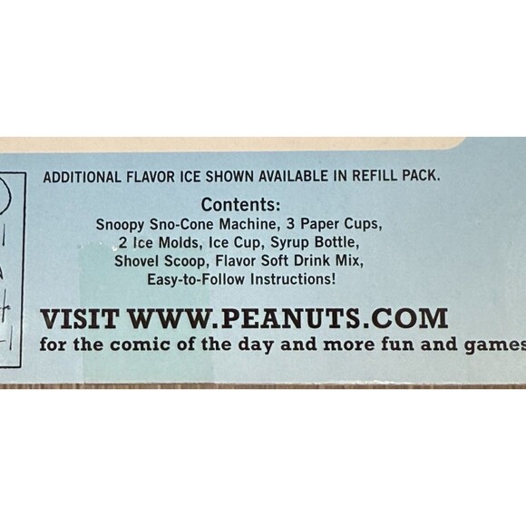 Original Snoopy Sno-Cone Machine Peanuts Shaved Iced Snow Maker New Cra-Z-Art - Picture 5 of 7